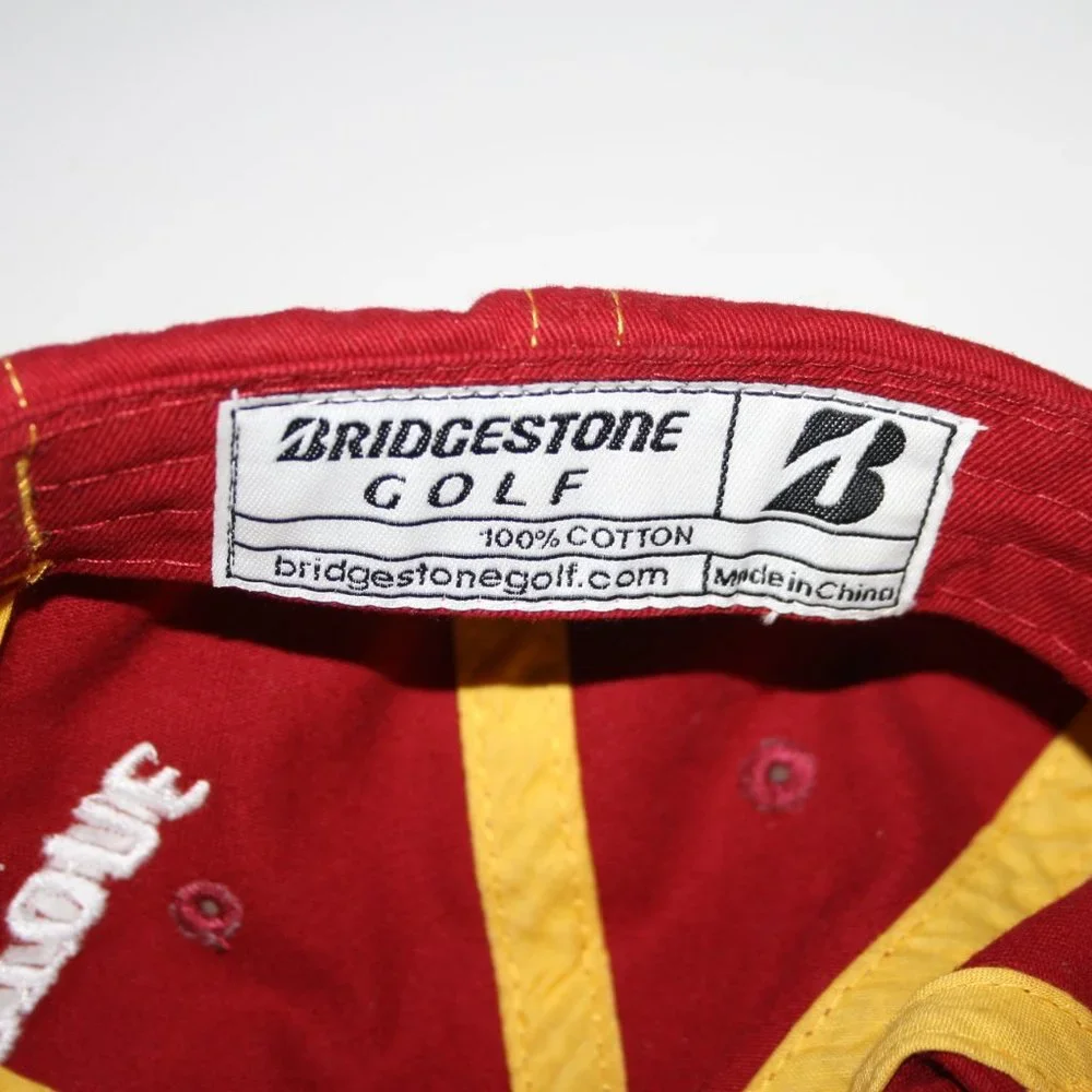 🔴⛳ Men’s Red Bridgestone Golf Hat · OS ⛳🔴